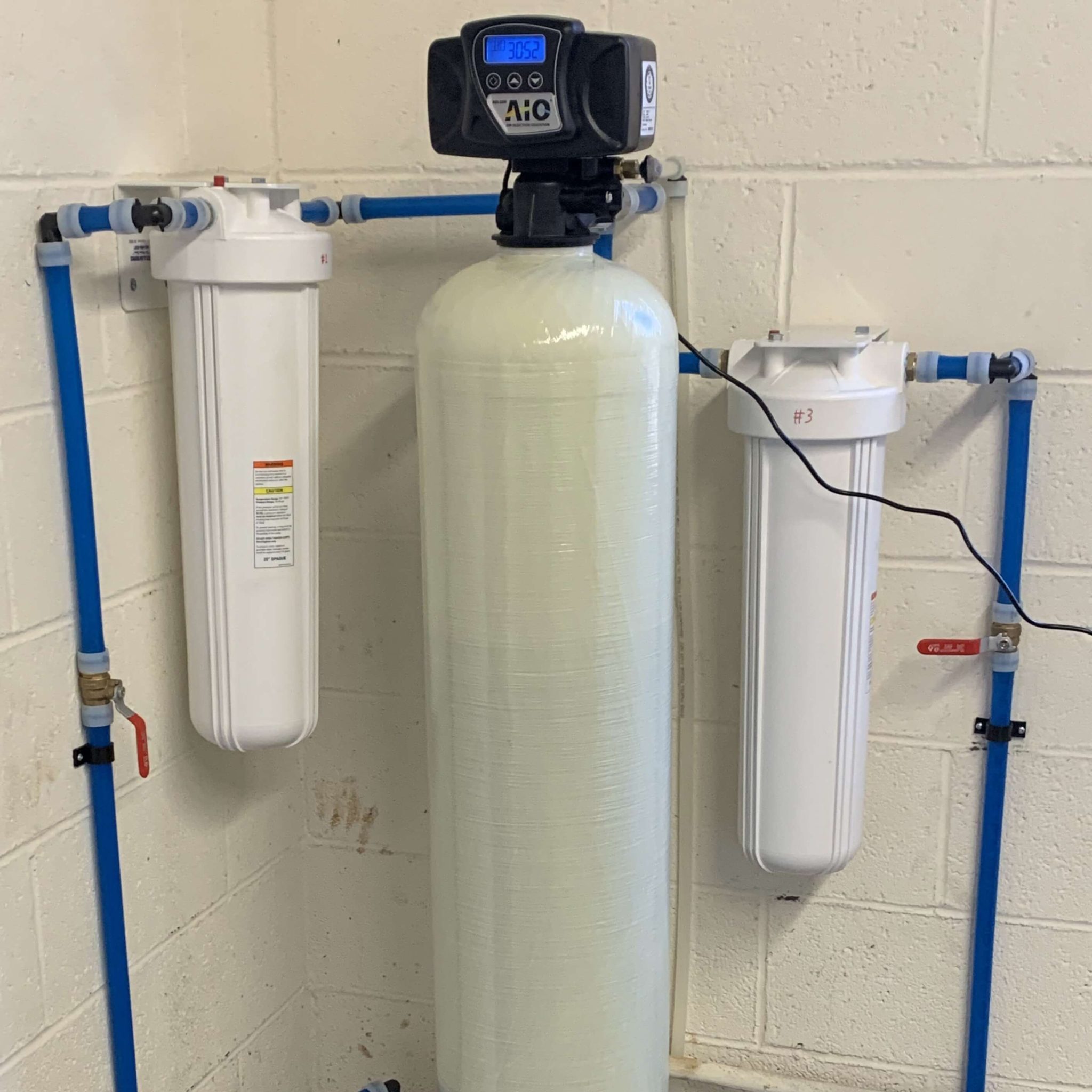 Whole-house water filtration system installed for well water in Hot Springs, AR.
